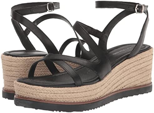 Lucky Brand Women's Carolie Espadrille Wedge Sandal, Black, 6 | Image 6