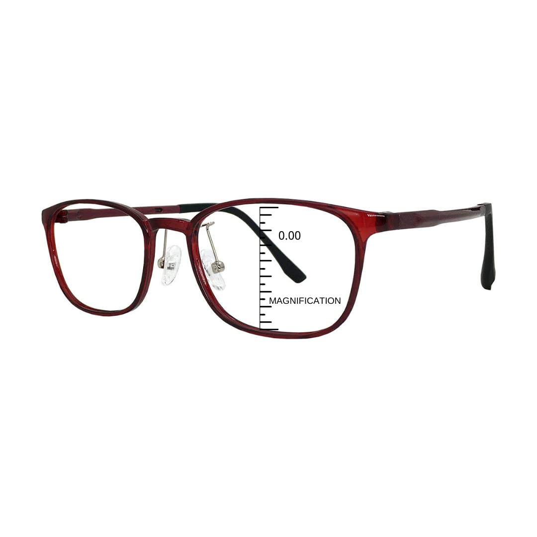 ProEyes Carina, Progressive Blue Light Blocking Reading Glasses, Anti-Reflective, 0 Power on Top Lens