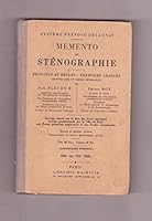 Memento de sténographie B01N7MP3D9 Book Cover