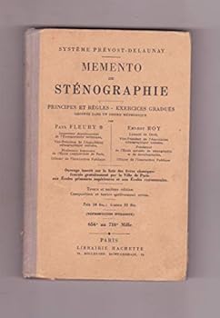 Hardcover Memento de sténographie [French] Book