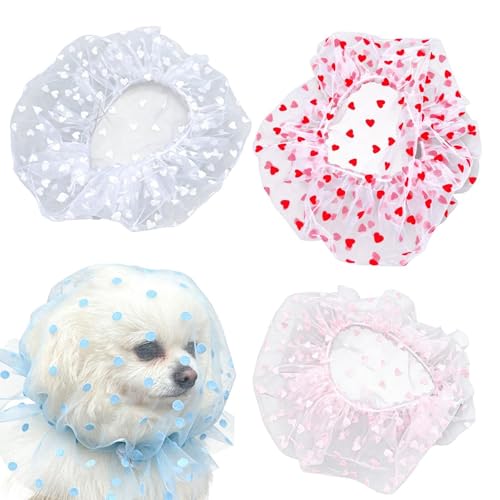 Filet de tête en maille pour chien chat x4 réglable anti ramassage
