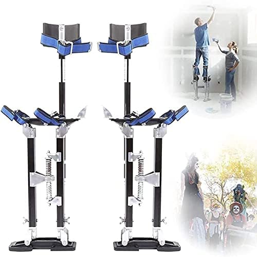 Adjustable 18"-30" Aluminum Drywall Stilts - Lightweight Lifts for Painters, Cleaners, and Contractors - Perfect Tool for Sheetrock Installation and Renovation