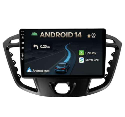 【Android 14-2GB RAM + 32GB ROM】Octa Core-supporta il controllo del volante-Schermo IPS multi-touch da 9 pollici e design Smart UI, coerenti sotto angoli di visione diversi fino a 178°