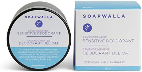 Soapwalla - Organic / Vegan Sensitive Skin Deodorant Cream (Lavender Mint, Baking Soda-Free)
