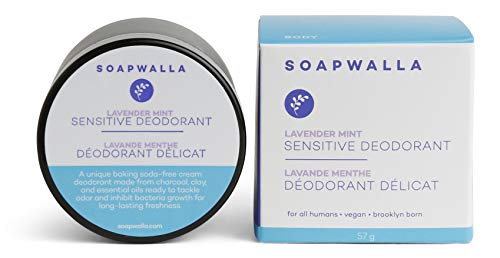 Soapwalla - Organic / Vegan Sensitive Skin Deodorant Cream (Lavender Mint, Baking Soda-Free) #TOP21