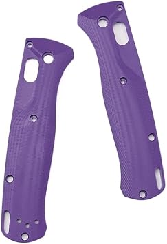 1 Pair Scales Handle Fits for Benchmade Bugout 535, Custom G10 Handle Patch Replacement