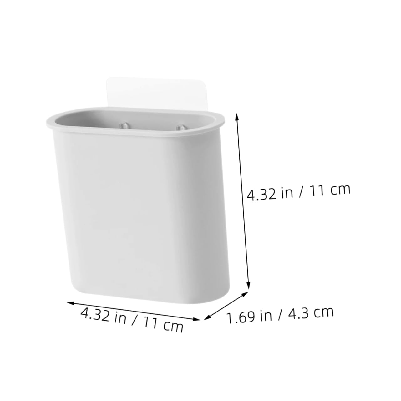 IMIKEYA Lot De 5 Boîtes De Rangement Murales pour Salle De Bain d'angle Support Mural pour Brosse À Dents Organisateur 2 Pièces X 5