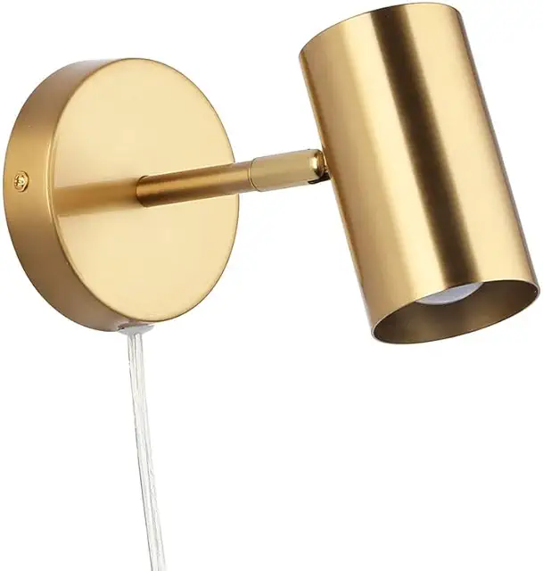 Applique Murale LED Réglable avec Prise et Interrupteur - Douille E27