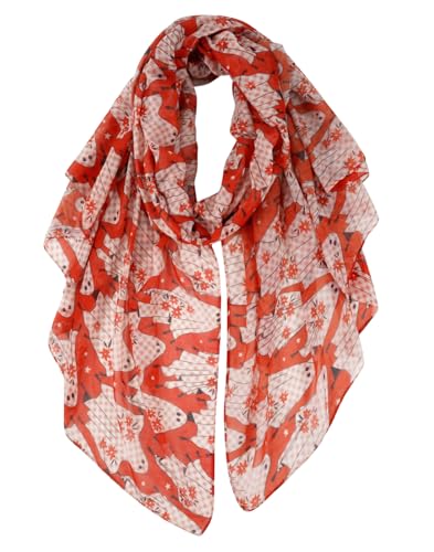 GERINLY Animal Themed Gift Scarfs for Women Soft Cozy Lightweight...