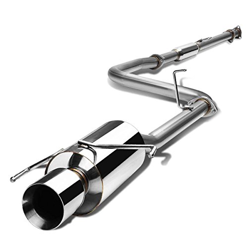 DNA MOTORING CBE-HP97-NRT Muffler CatBack Exhaust System [Compatible with 97-01 Honda Prelude 2.2L l4 Engine ONLY]