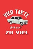  Trabant Trabi DDR Notizbuch: Trabant Trabi DDR Notizbuch 120 Seiten liniert 6x9 Geschenkidee Ostdeutschland East Germany 2 Takter Tagebuch Weihnachten Ostern Geburtstag Ossi Trabant 601