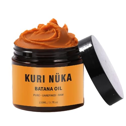 Kuri Nuka Batana Oil for Hair Growth, Kuri Nuka Batana Oil Unrefined, Batanas Natural Hairs Oils, Batanas Hairs Growth Oils, Strengthens, Nourishing and Moisturizing Hair for Men and Women (1PCS)