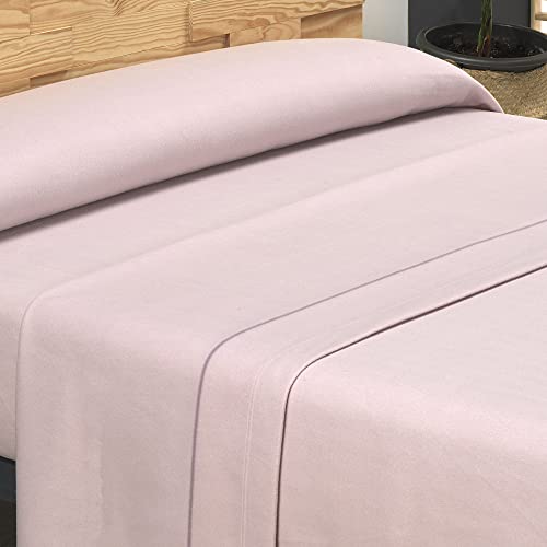 Cisne Rojo Juego Sabanas Cama 90 cm. Juego Sabanas Invierno. Juego Sabanas Pirineo Termico. Sabanas Lisas. Calidad. Modelo Liso. Color Rosa