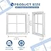 COLORPAPA 2 Pack Shed Windows, 12