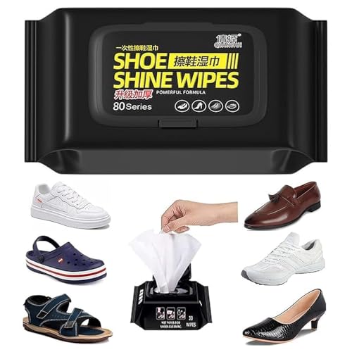 Image of Shoe Cleaning Wipes, 2 Packs - 160 Pieces