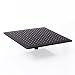 Produktbild kunmai Moderne Solid Messing Rainfall quadratisch Regen Dusche Kopf in Pure schwarz, Massives Messing, schwarz, Shower Head Size - 250mm