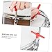 YARNOW Zinc Alloy Drum Key with Silicone Cover Non-slip Shape Wrench Tool for Percussion Drum Tuning Repair Accessory Red