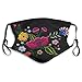 Produktbild Native Simplify Flowers Beauty Fashion Mexikanische Natur Staubdichte winddichte Gesichtsmaske, verstellbar, waschbar, Stoffabdeckung, Abdeckung für Staub Männer Frauen, haben 2 Filter