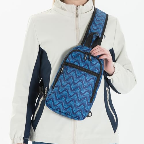 1PC Versatile Crossbody Sling Bag - Convertible Strap for Men & Women, BlueW