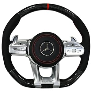 Racing Steering Wheel compatible with Mercedes-Benz, AMG Brand