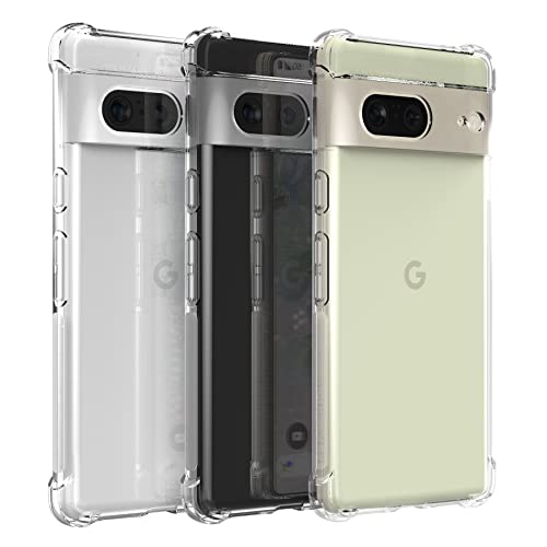Image of for Back Case Cover Bumper Flexible Silicone Transparent Back Cover for Google Pixel 7 - Transparent