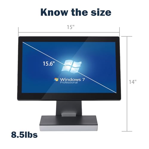 Image of All-in-One Split Screen Retail Cash Register SD-i800 15.6 Inch Windows System POS Terminal with Near Field Touch Screen 11.6 Inch Customer Display for Enhanced Shopping Experience