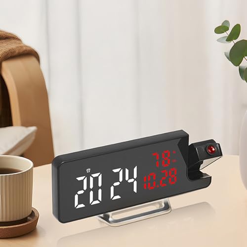 Reloj de mesa doméstico con humedad y temperatura para regular el sueño 4