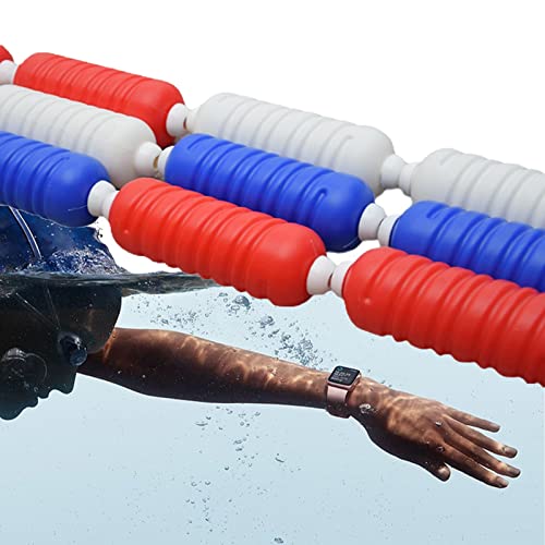 TUOYIBO Floating 1/2/3/4/5/6/7/8/9/10 M Lane Divider for Inground Swimming Pools/Beaches/Dangerous Areas, Equipment for Divide Swim Race Lanes