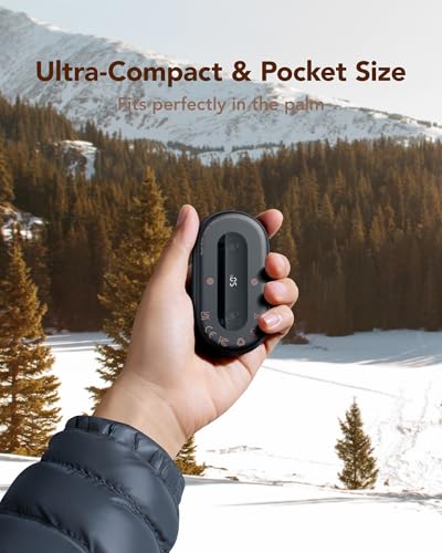 Cargador portátil ultradelgado 10000mAh con calentadores de manos 2 piezas miniatura 5