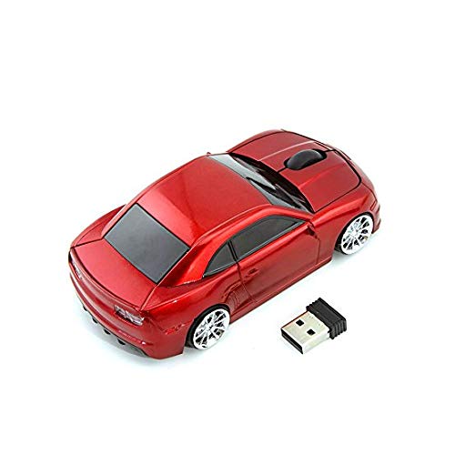 Image of Jinfili Car Shape Wireless Mouse Ergonomic Optical Mice USB Receiver 3D 2.4GHz 1600DPI for PC Laptop Computer