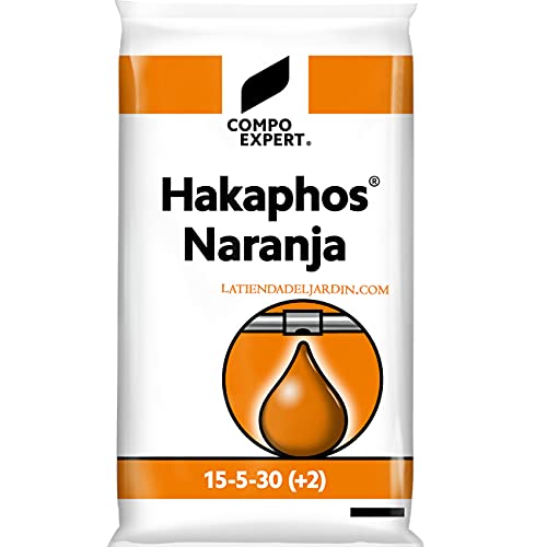 Suinga ABONO Fertilizante Hakaphos naranja 15-5-30, 25 Kg. Recomendado en fase de engorde y maduración de la fruta en cultivos