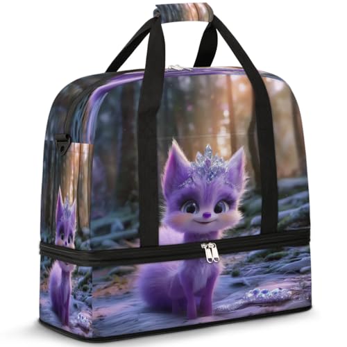Bolsa de viaje de zorro plegable de 47L para escapadas de fin de semana y deporte