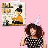Happy Birthday Card For A Book Loving Superstar - Bookworm, Reading, Book Lover - For a Book Lover, Friend, Daughter, Cousin, Aunty, Grandma, Friend - Image 5