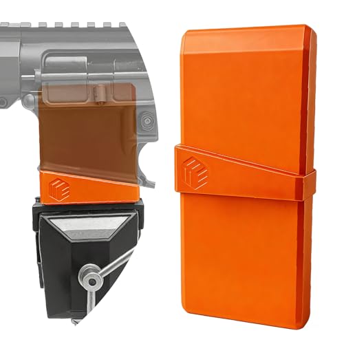 3D Printing Firearm Maintenance Station 3-in-1 Universal Vise Block Rifle Vise & Cleaning Stand | Fits Multi-Caliber Platforms | for Gun Safe or Workshop (Orange)