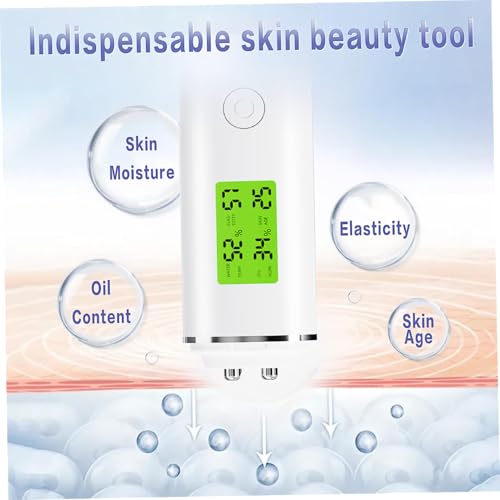Testeur d'hydratation cutanée rechargeable avec analyseur de sébum LCD numérique pour visage