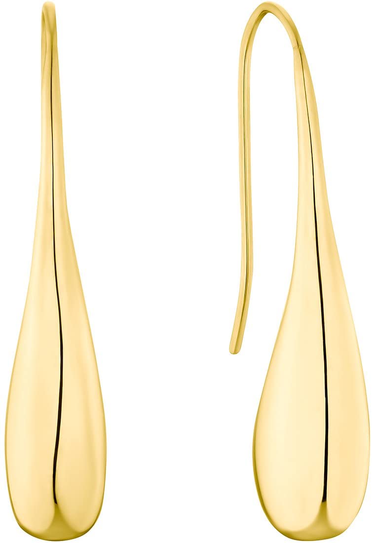 s.Oliver Ohrhänger – Edelstahl Damen Ohrschmuck, goldfarben, 27 mm lang, Geschenkbox inkl., Produktcode 2035765