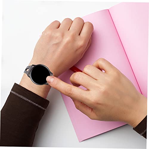 balacoo 1pc Cowhide Watch Strap Replacement for Watch Active Wrist Band Easy to Install Comfortable and Design Gray4