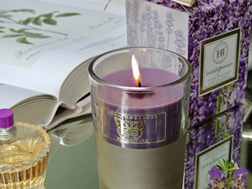 Hb Botanicals Luxury Candle Lavande Provence Highly Scented Soy Candle Lavender Wax. Clean Burn In 7.5 Oz Frosted Gold Glass. Beautiful Gold Embossed Gift Box. Gift Wrapped! Safe Cotton Wick #TOP1