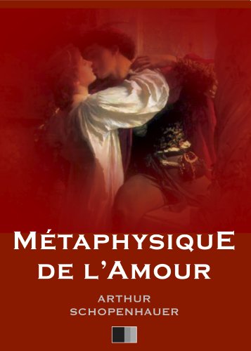 Amazon Com Metaphysique De L Amour French Edition Ebook Arthur Schopenhauer Kindle Store