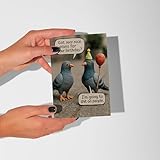 LimaLima Birthday Card For Men & Women Funny Rude Pigeon Design Perfect For Male Female Best Friends Work Colleagues & Family - Image 2