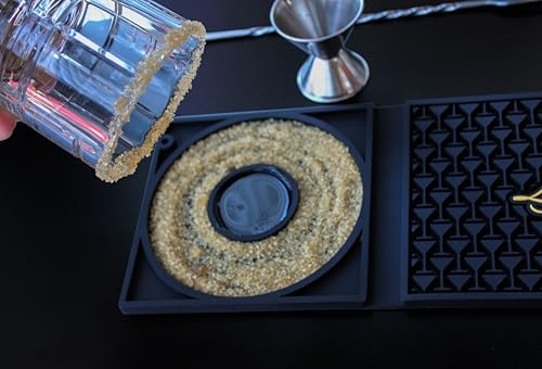 NobleSip Bar Mat 3en1 con Tabla de Cortar y Rimmer miniatura 4