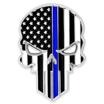 Image of PinMart's Thin Blue Line Lapel Pin