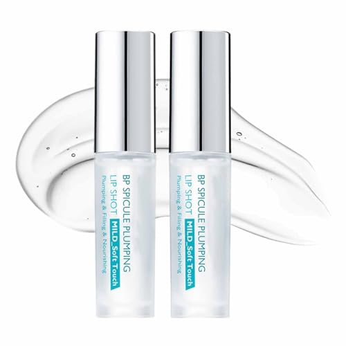 2 BáLsamos Labiales Voluminizadores Bp Spicule De 4 Ml,Potenciador Natural De Labios Con ColáGeno,Aceite Hidratante Para Labios Voluminizador Con áCido HialuróNico (Mild)