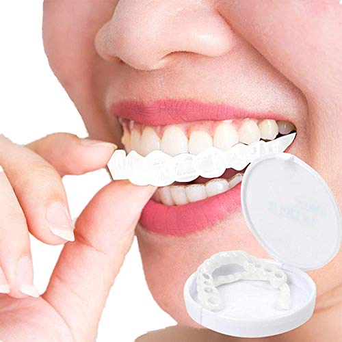 Teeth Veneers Denture Teeth Fake Teeth Temporary Tooth Cosmetic Teeth Veneers for Teeth fixing & Teeth Filling Flex Fit Broken,Missing Teeth