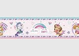 AG Design Selbstklebende Bordüre Paw Patrol Träume groß, AWBD 8034 | Wasserfest Kinderzimmer Wand Dekoration | Wandbordüre für Mädchen und Junge | Folie, Mehrfarbig | Breite 500 cm x Höhe 13.8 cm