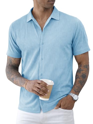 Image of Nobel Monk Men's Solid Casual Shirt |Half Sleeve | Regular Fit |Stylish Shirt for Men