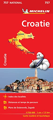 Carte national Croatie - N°757 l'echelle : 1/750000