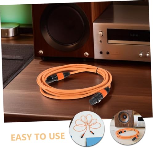 Cable de micrófono XLR balanceado de 2 piezas, conectores de audio macho hembra de cobre estable 3