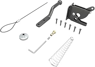 Uonlytech 1 Set Barn Door Lock Metal Fence Outdoor Fence Outdoor Locks for Gates Spring Loaded Gate Pool Gate Safety Gate Lock Pool Gate Safety Latch Gate Latch for Wooden Fences Metal Rope