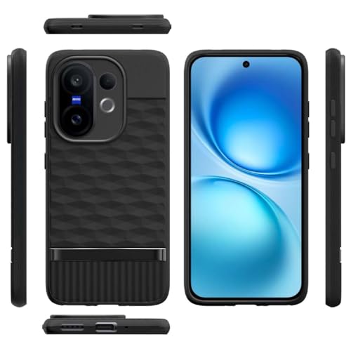 Image of Shockproof Case for Vivo V60 5G / V60e 5G / T4 Pro 5G | Full Camera Protection | TPU Flexible Back Cover for Vivo V60 5G / V60e 5G / T4 Pro 5G (Matte Black)